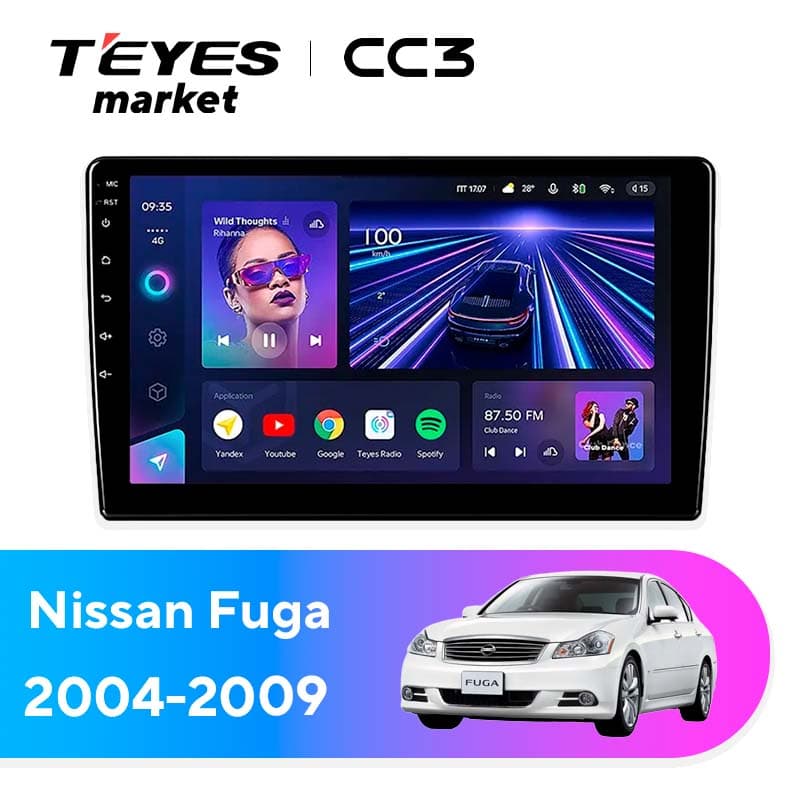 Головное устройство TEYES CC3 4/32 9" для Nissan Fuga 2004-2009 - комплектация [F1]