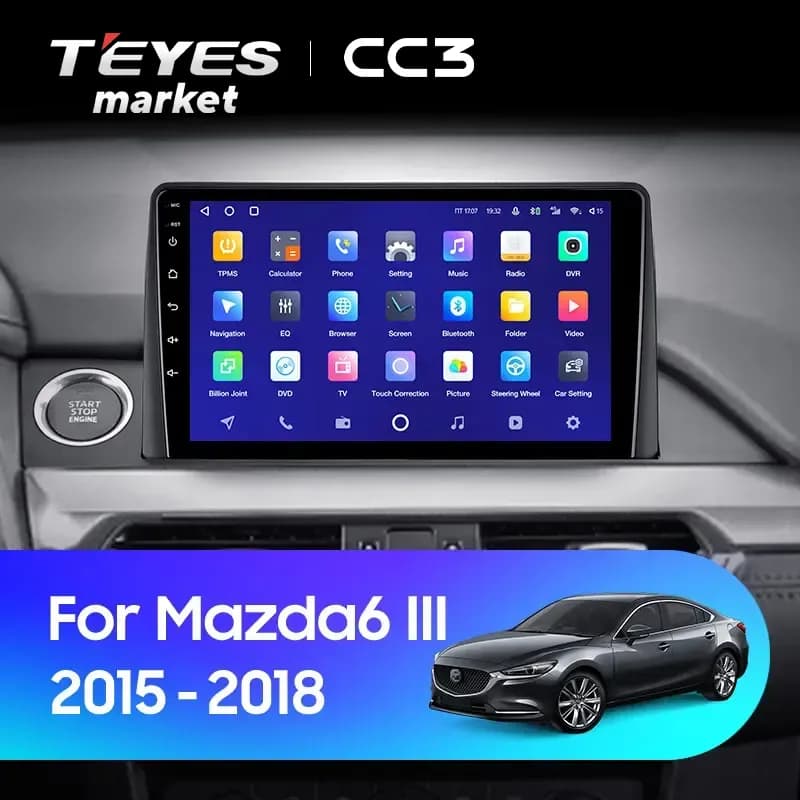 Головное устройство TEYES CC3 4/64 9" для Mazda 6 2002-2005 - комплектация [F2]
