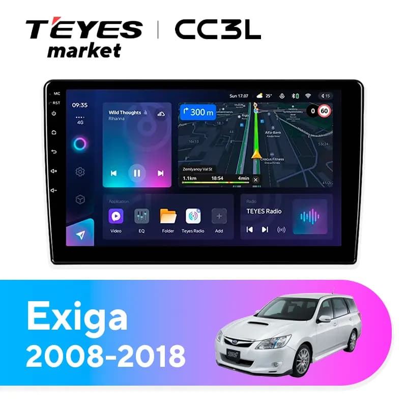Головное устройство TEYES CC3L 4/64 9" для Subaru Tribeca 2004-2014 - комплектация [1 Din]
