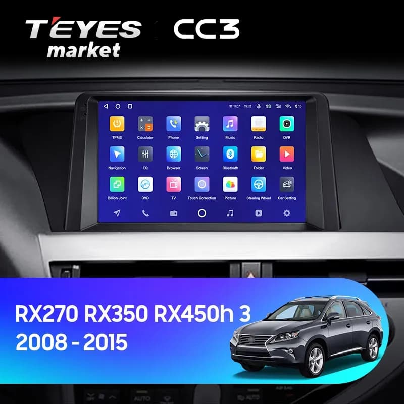 Головное устройство TEYES CC3 6/128 9" для Lexus RX 2003-2009 - комплектация [F1]