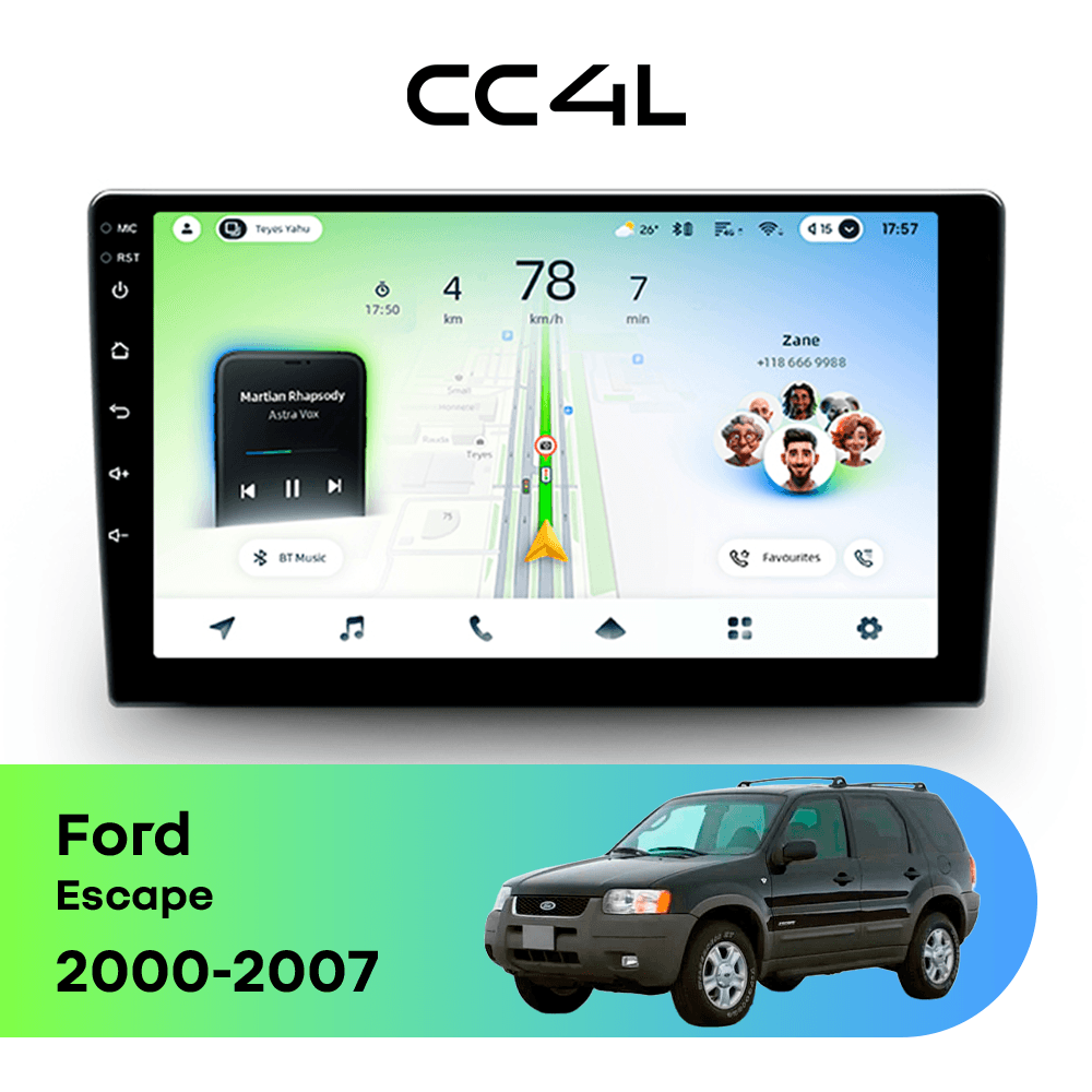 Магнитола TEYES CC4L 6/64 9" для Ford Escape [F2 B] 2012-2019