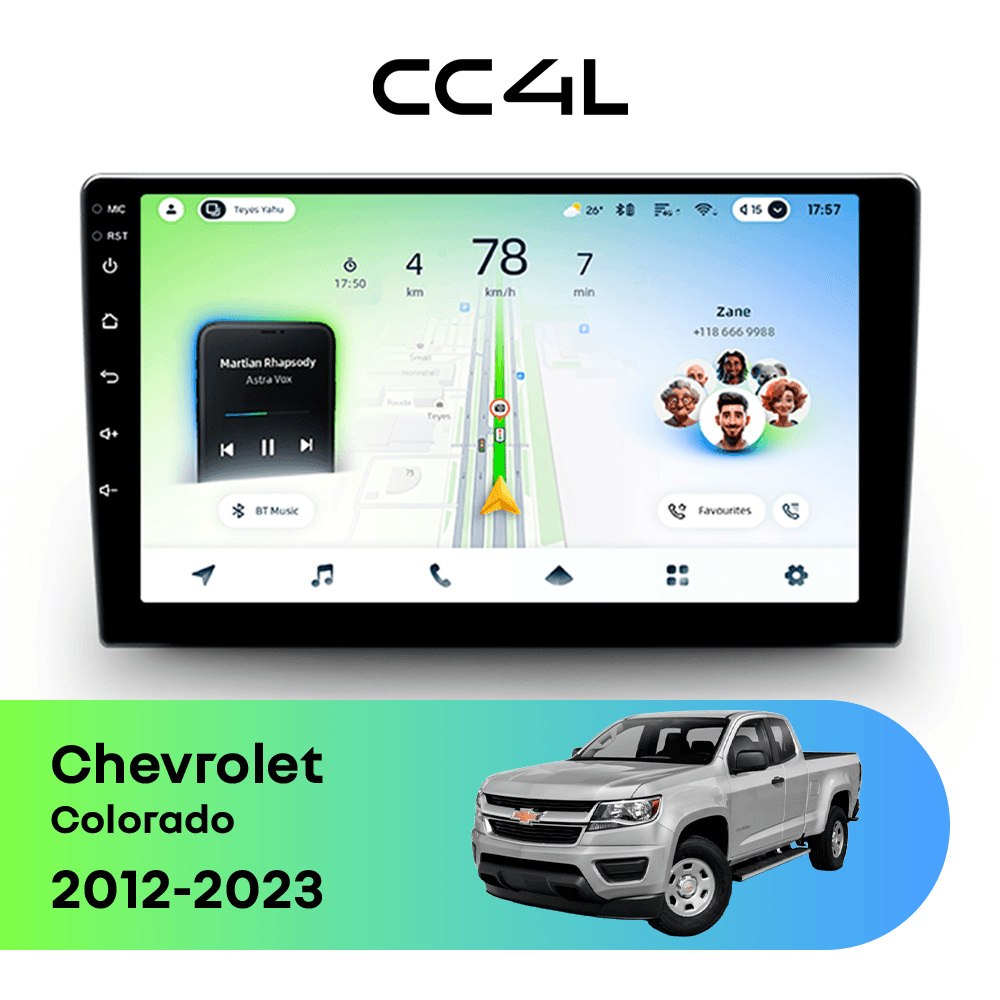 Магнитола TEYES CC4L 6/64 9" для Chevrolet TrailBlazer [F1] 2012-2016