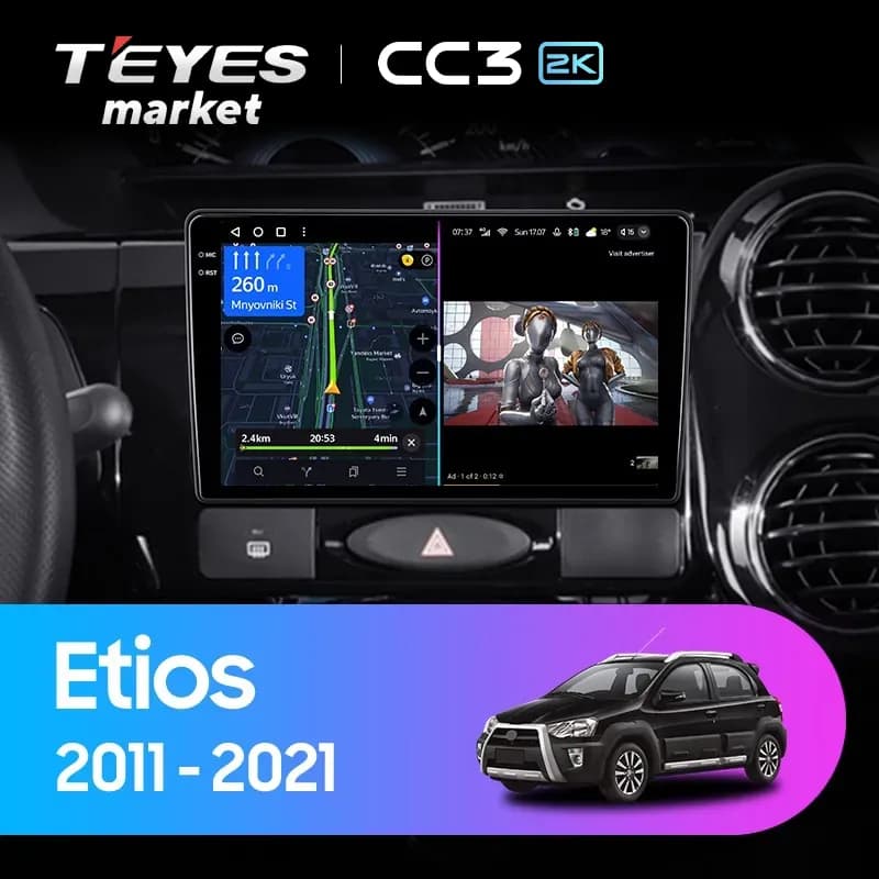 Головное устройство TEYES CC3 2K 4/32 9.5" для GMC Yukon 2006-2014 - комплектация [F2]