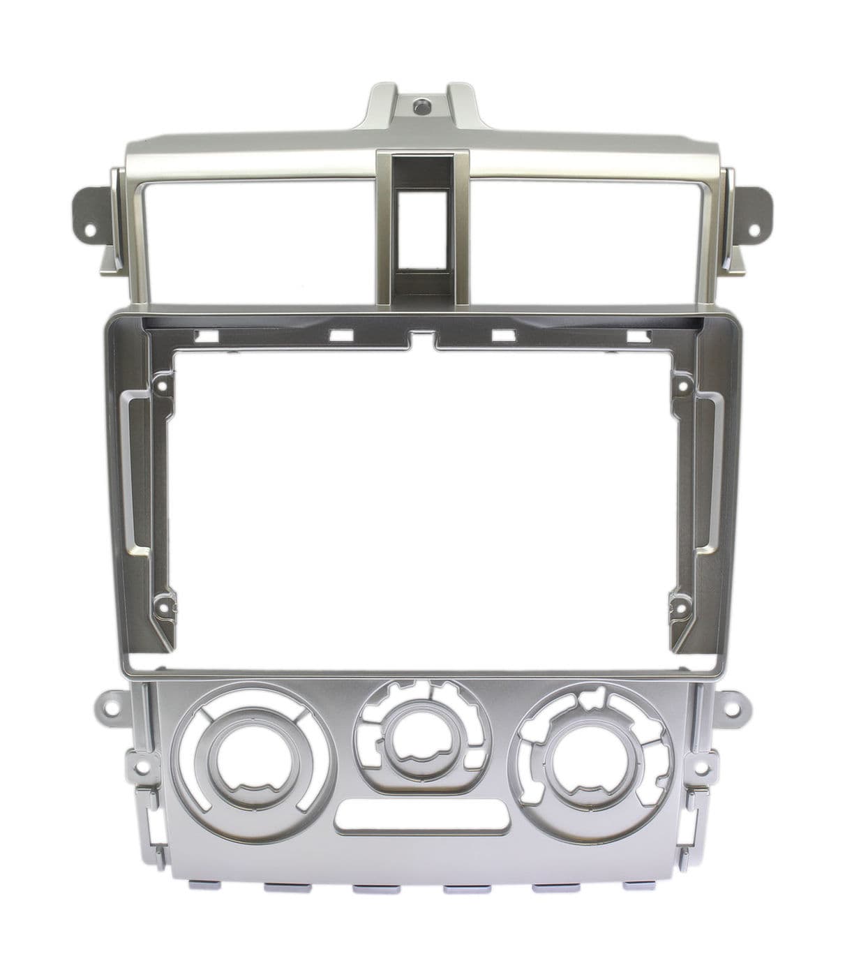 Рамка переходная для магнитолы 9.0" (цв.Серебро) на MITSUBISHI Colt 2002-2012; Colt Plus 2004-2012