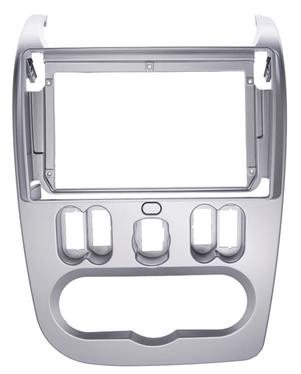 Рамка магнитолы 9" на RENAULT Logan 2009-2013; Sandero 2007-2011 / DACIA Logan, Sandero 2008-2012, Duster 2010-2013 / NISSAN NP200 2009+ Руль справа