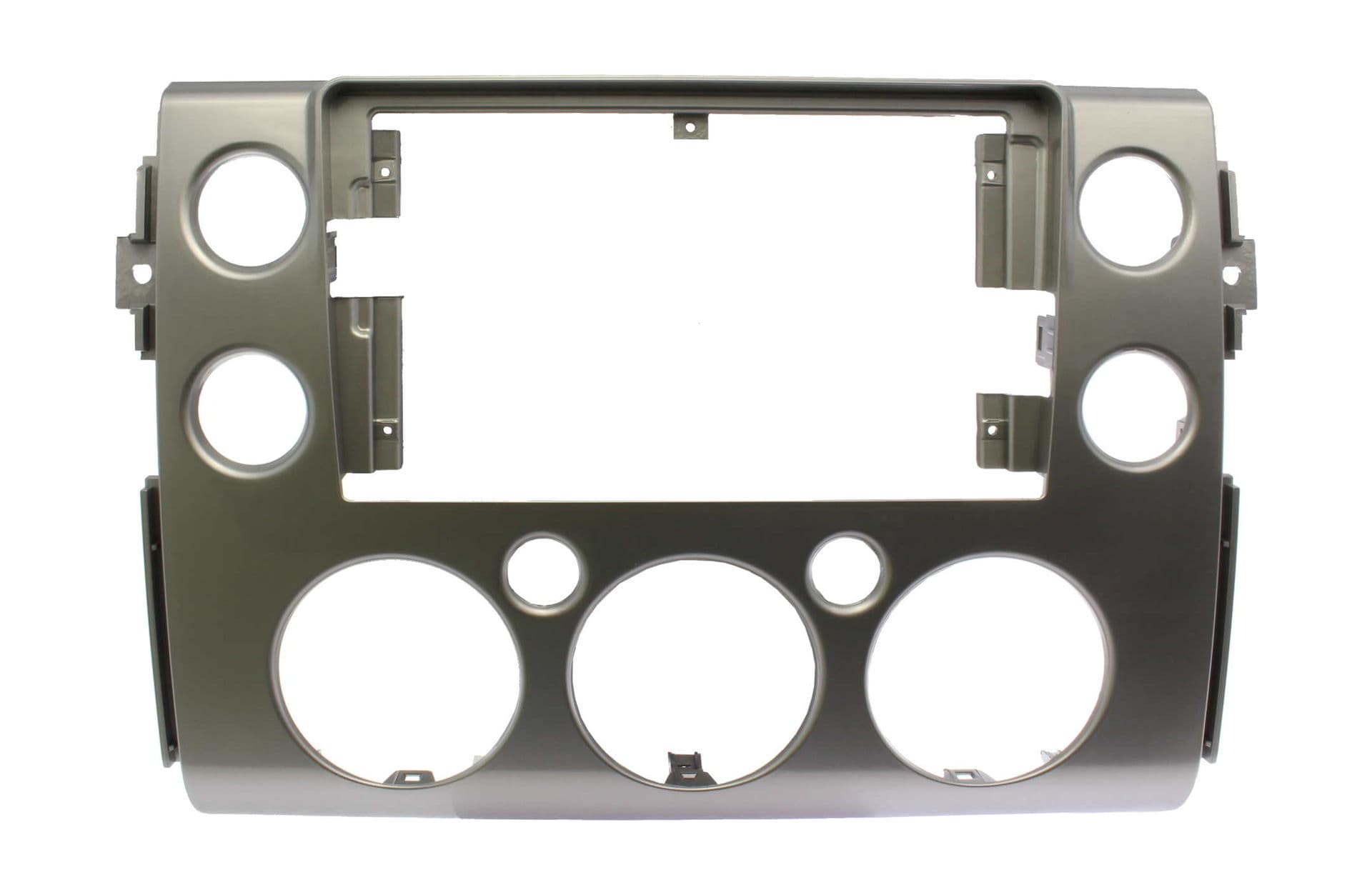 Рамка переходная для магнитолы 9.0" (цв.Глянцевое Серебро) на TOYOTA FJ Cruiser 2007+