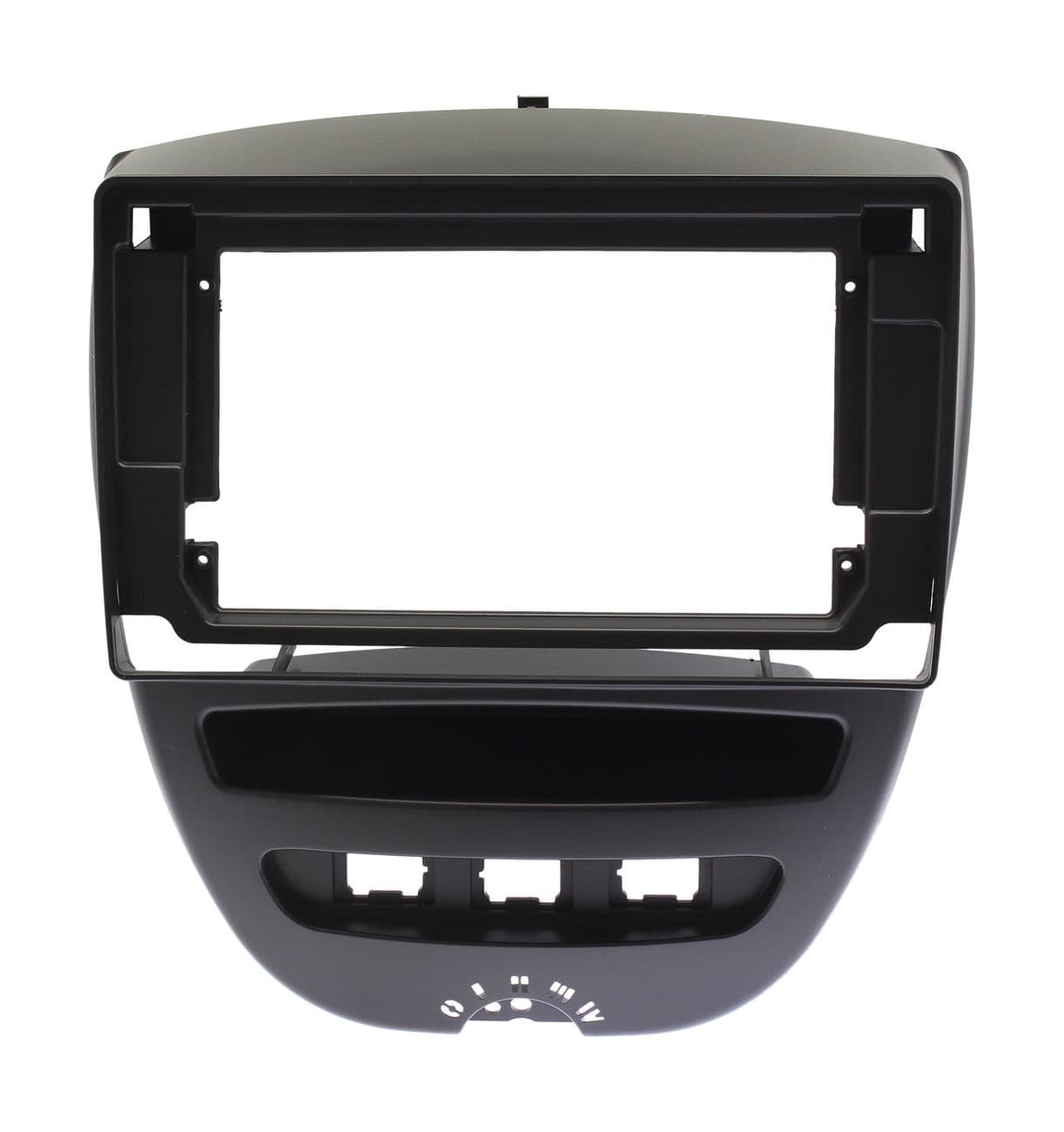 Рамка переходная для магнитолы 10.2" (цв.Черный) на CITROEN C1 2005-2014 / TOYOTA Aygo 2005-2014 / PEUGEOT (107) 2005-2014
