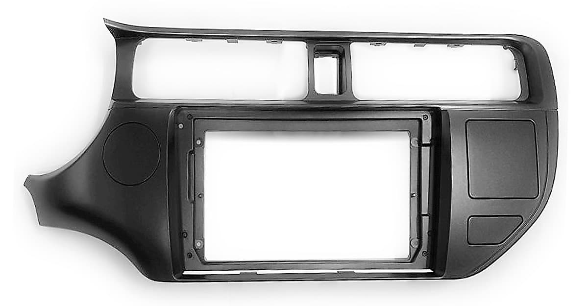 Рамка магнитолы 9" на KIA Rio (UB), K3, Pride 2011-2015 Руль слева
