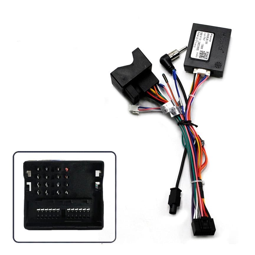 Разъем-переходник 16 pin для подключения Android магнитолы для VOLKSWAGEN Touareg 02-10 с CANBUS