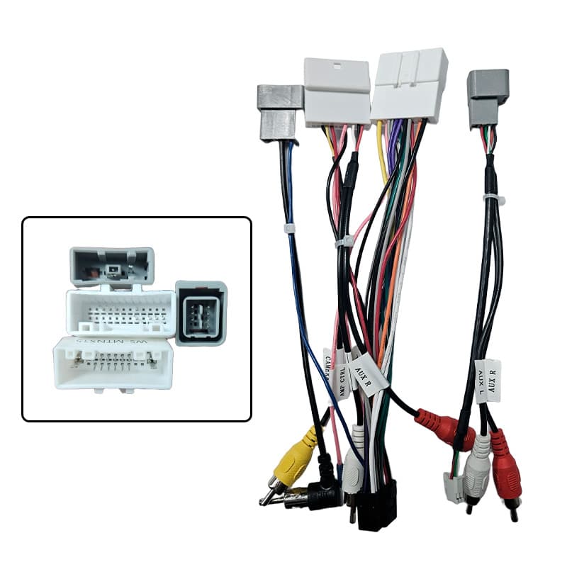 Разъем-переходник 16 pin для подключения Android магнитолы для NISSAN Juke 2012+ (камера)