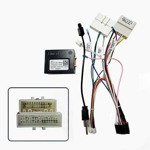 Разъем-переходник 16 pin для подключения Android магнитолы для SMART Антенна + CANBUS
