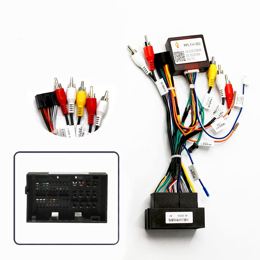 Разъем-переходник 16 pin для подключения Android магнитолы для CHRYSLER / JEEP / DODGE (CANBUS) CH-02