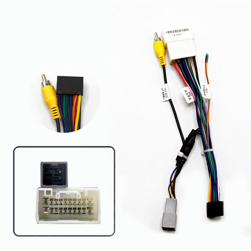 Разъем-переходник 16 pin для подключения Android магнитолы для MITSUBISHI 2007+ (Камера + RCA)