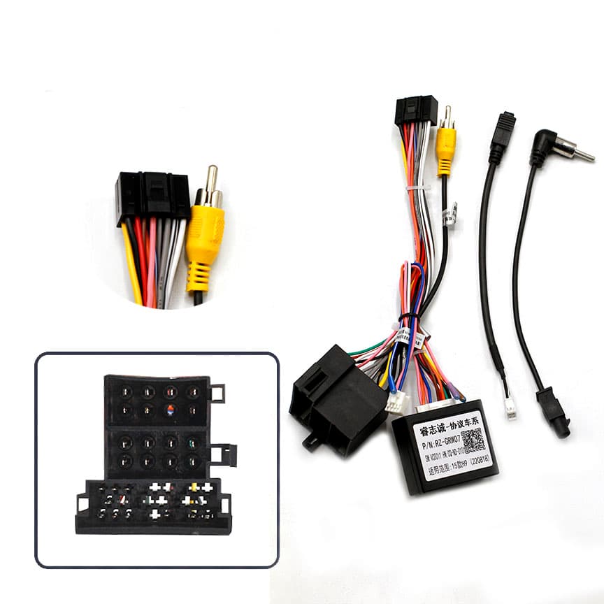 Разъем-переходник 16 pin для подключения Android магнитолы для HAVAL H9 (CANBUS)