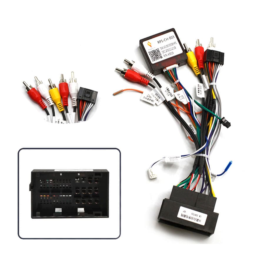 Разъем-переходник 16 pin для подключения Android магнитолы для CHRYSLER / JEEP / DODGE (CANBUS) CH-03