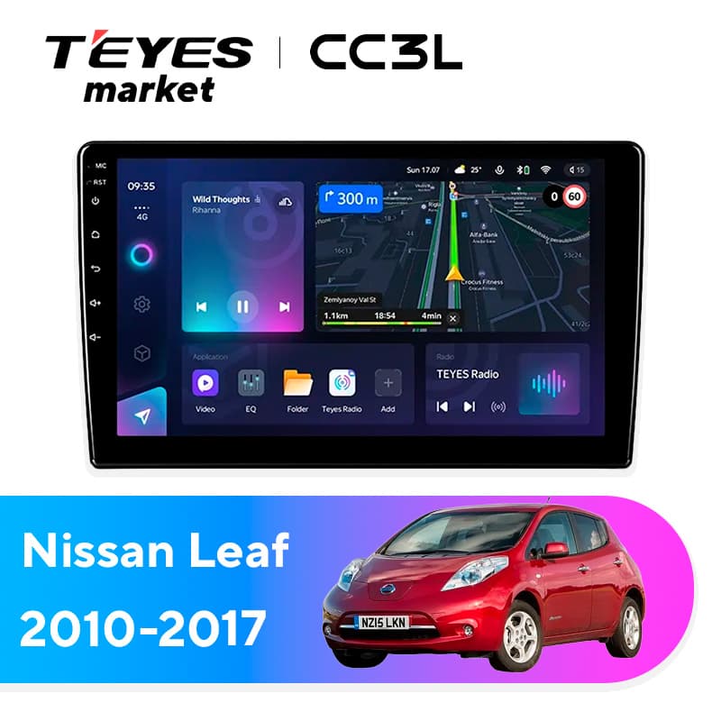 Головное устройство TEYES CC3L 4/32 9" для Nissan Leaf 2017-2023