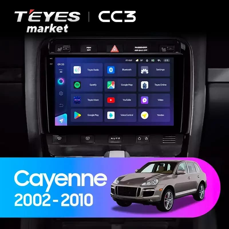 Головное устройство TEYES CC3 4/64 9" для Porsche Cayman 2005-2009