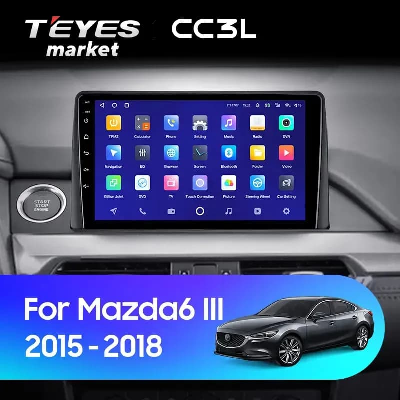 Головное устройство TEYES CC3L 4/32 9" для Mazda Demio 2002-2007