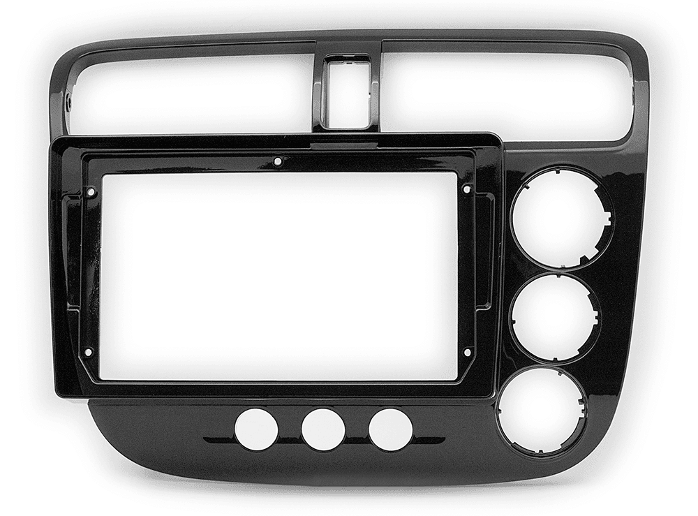 Рамка магнитолы 9" на HONDA Civic 2001-2006 Руль справа / Без климат контроля