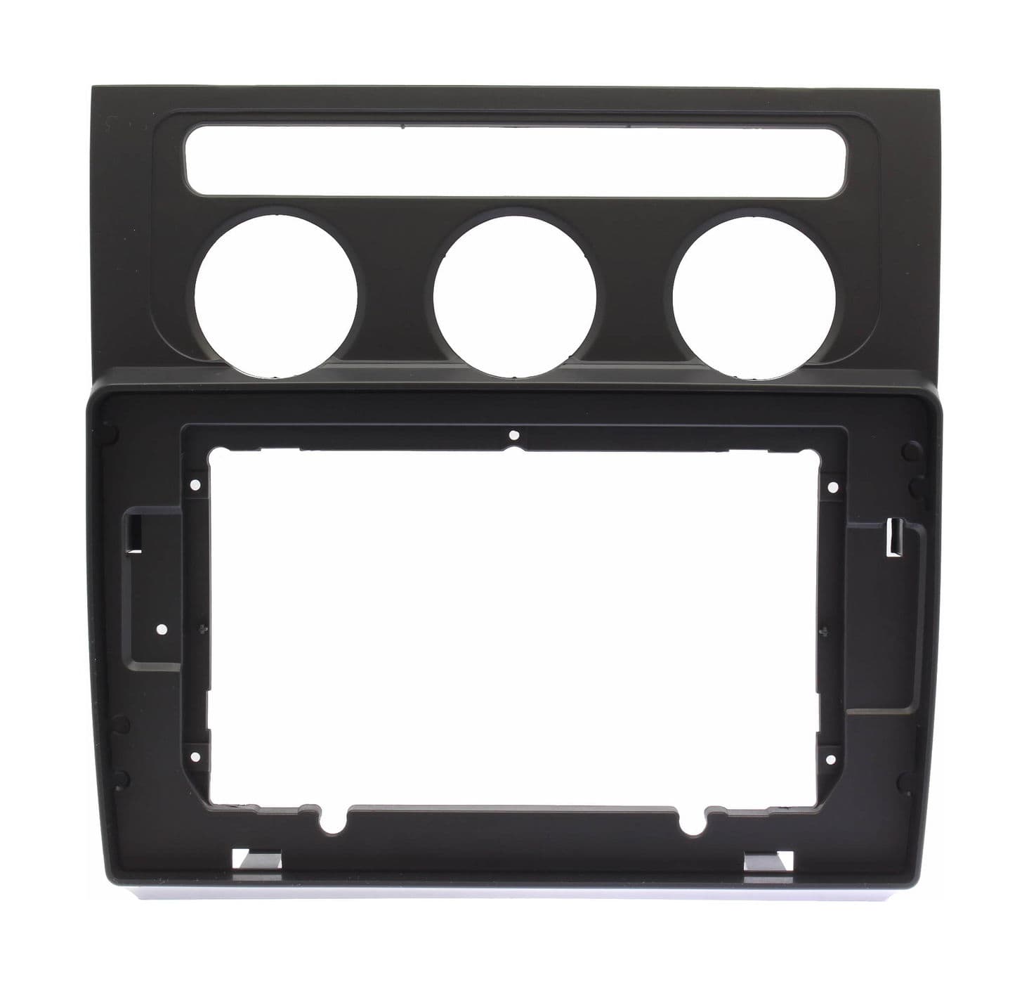 Рамка переходная для магнитолы 10.2" (цв.Черный) на VOLKSWAGEN Touran 2003-2010 Климат