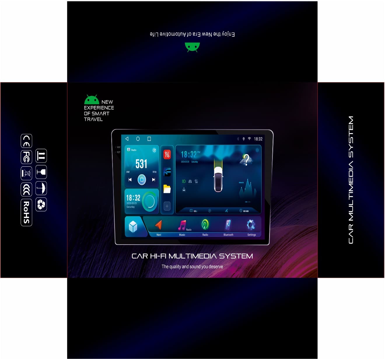 FYT7870 8-core A76 2.7GHZ Android 13 9" 6+128G