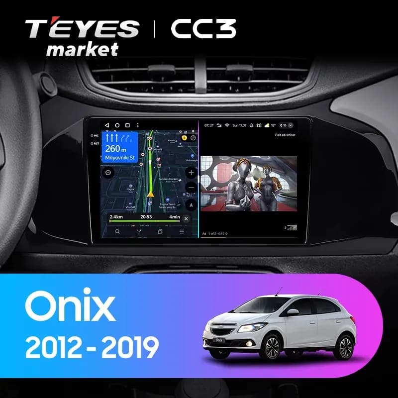 Головное устройство TEYES CC3 4/64 9" для Chevrolet Onix 2012-2019