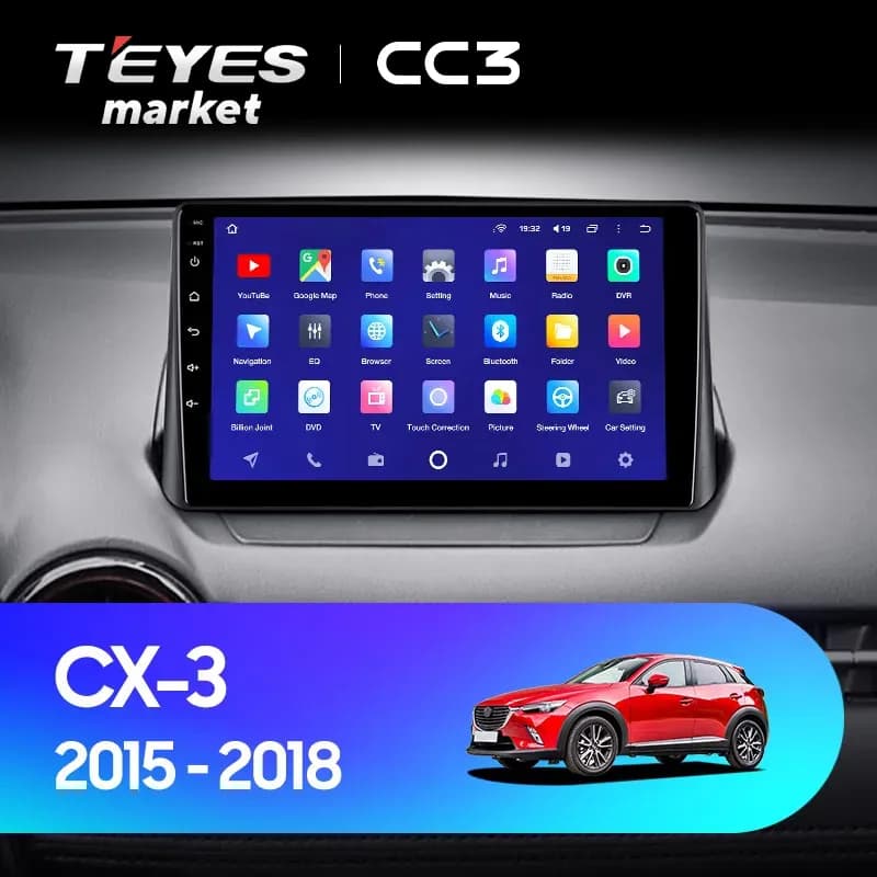 Головное устройство TEYES CC3 4/32 10.2" для Mazda CX-9 2006-2016