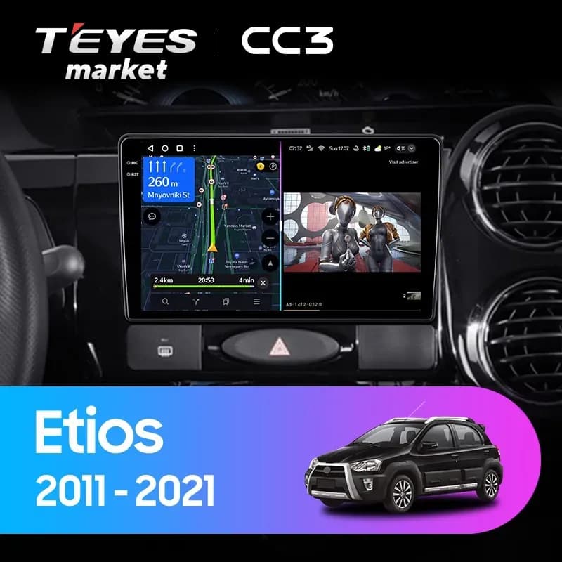 Головное устройство TEYES CC3 4/64 9" для Chevrolet Orlando 2010-2018