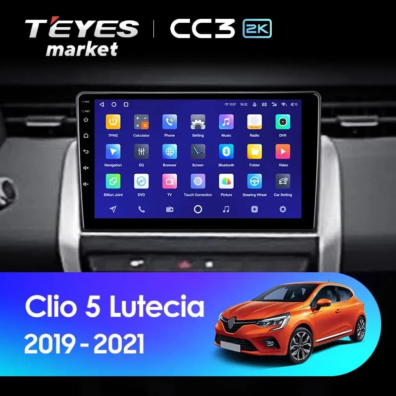 Головное устройство TEYES CC3 2K 360 6/128 9.5" для Renault Dokker 2012-2023