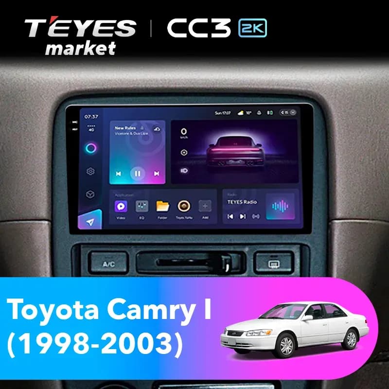 Головное устройство TEYES CC3 2K 360 6/128 10.36" для Toyota Camry 2011-2014