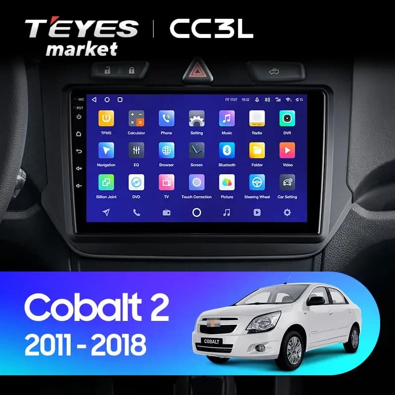 Головное устройство TEYES CC3L 4/32 9" для Chevrolet Cobalt 2016-2023