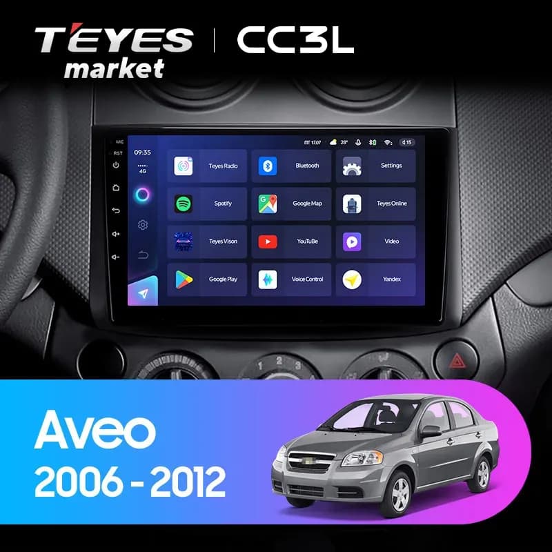 Головное устройство TEYES CC3L 4/32 9" для Chevrolet Orlando 2010-2018