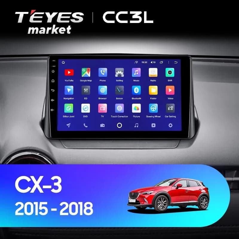 Головное устройство TEYES CC3L 4/32 9" для Mazda CX-7 2009-2012