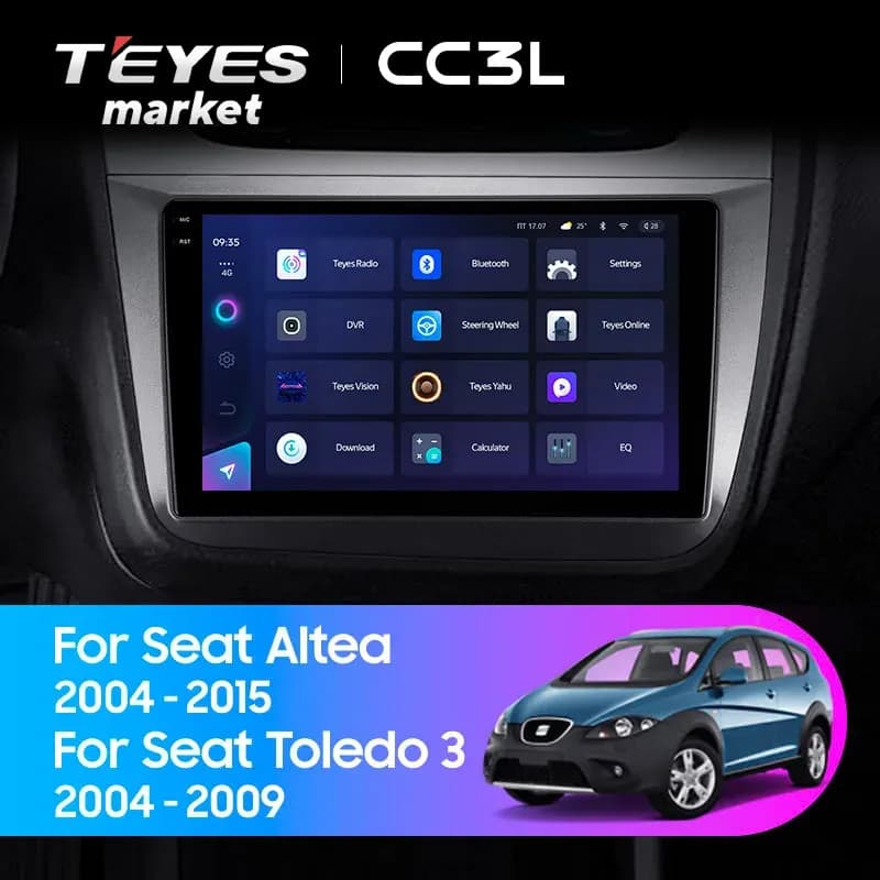 Головное устройство TEYES CC3L 4/32 9" для SEAT Altea 2004-2015