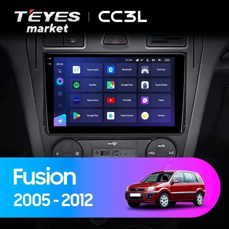 Головное устройство TEYES CC3L 4/64 9" для Ford Fusion 2005-2012