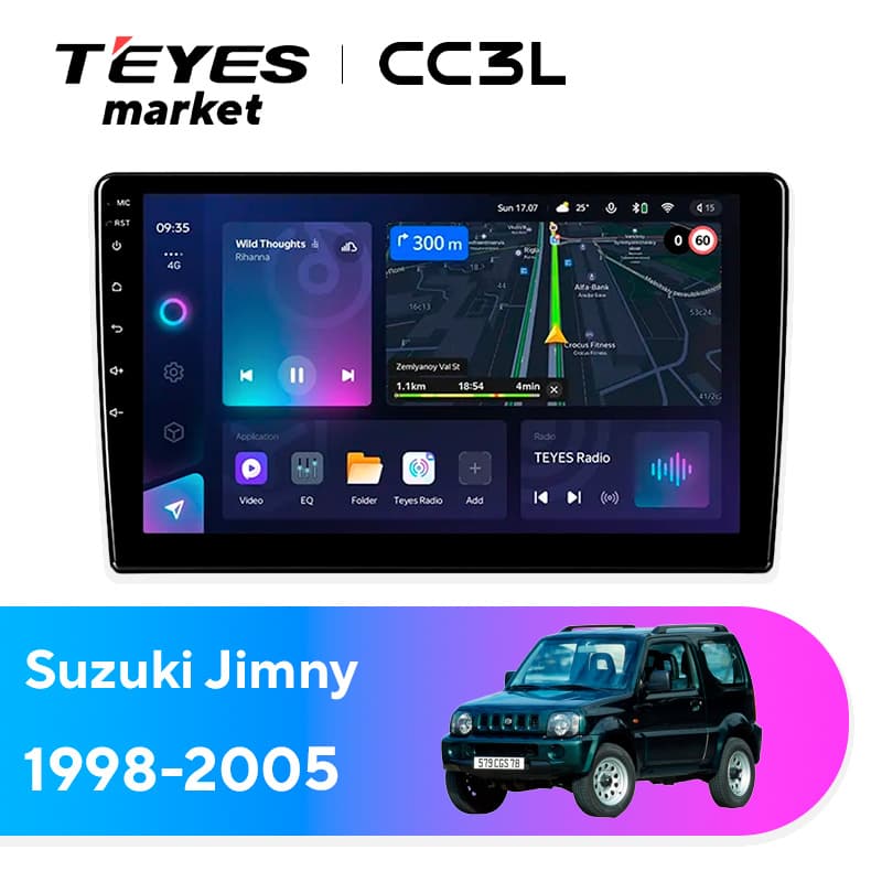 Головное устройство TEYES CC3L 4/64 9" для Suzuki Jimny 2018-2023