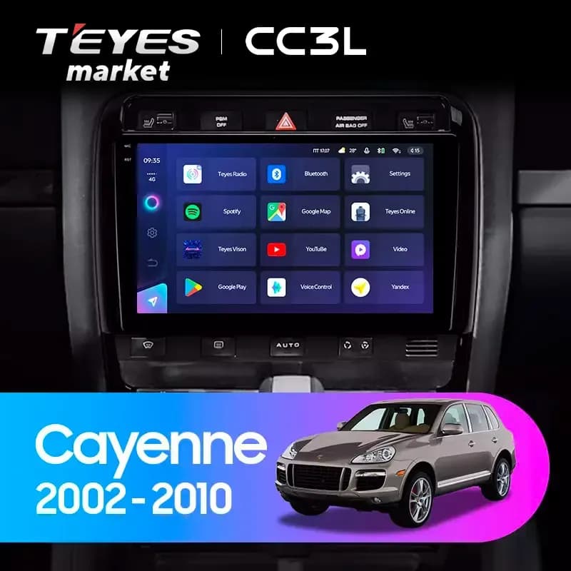 Головное устройство TEYES CC3L 4/64 9" для Porsche Cayman 2005-2009
