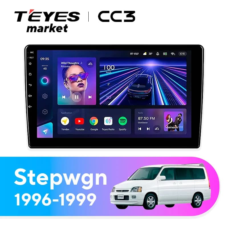 Головное устройство TEYES CC3 4/32 10.2" для Honda Stepwgn 2017-2023