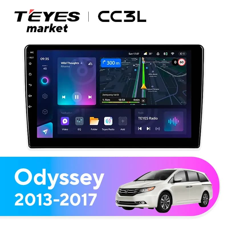 Головное устройство TEYES CC3L 4/64 9" для Honda Odyssey 1994-1999