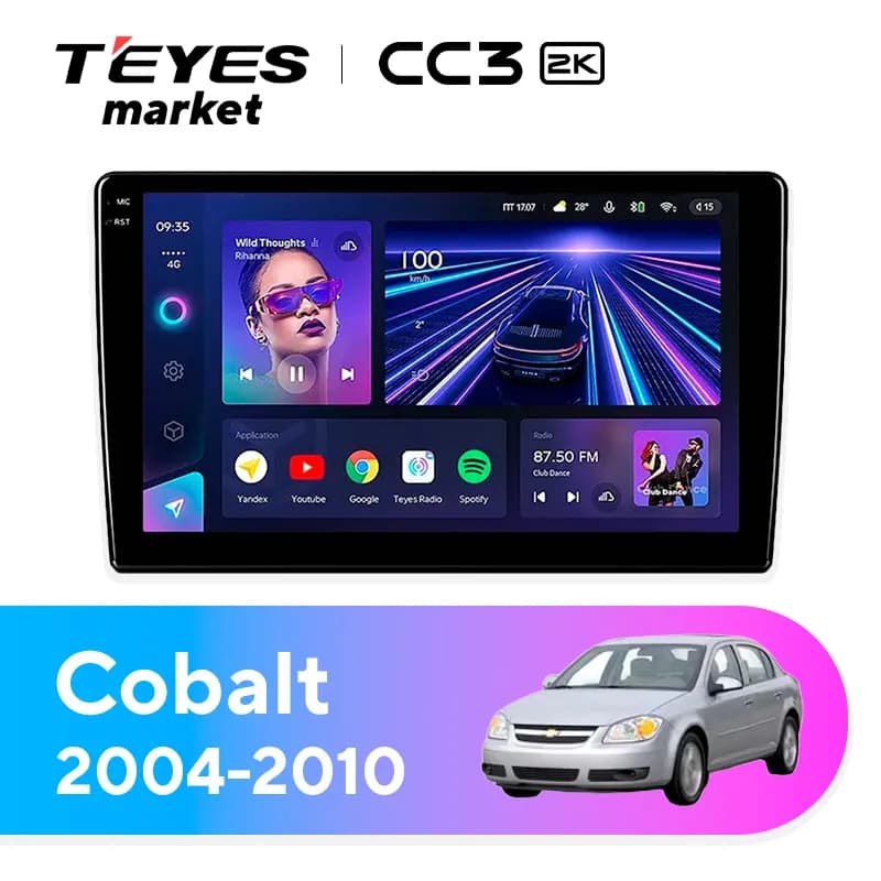Головное устройство TEYES CC3 2K 360 6/128 10.36" для Pontiac G6 2004-2009