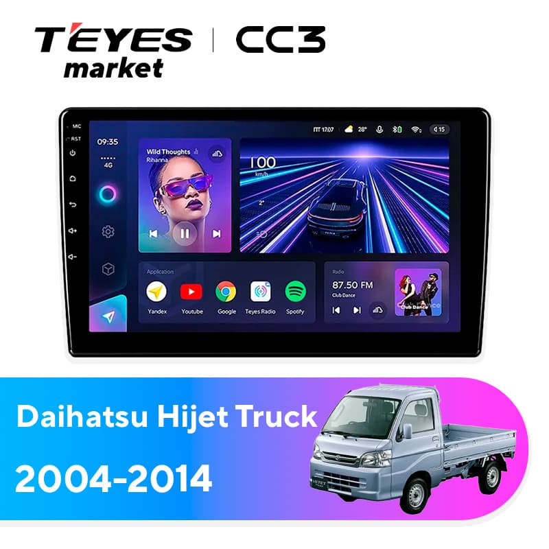 Головное устройство TEYES CC3 6/128 9" для Suzuki Every 2005-2015