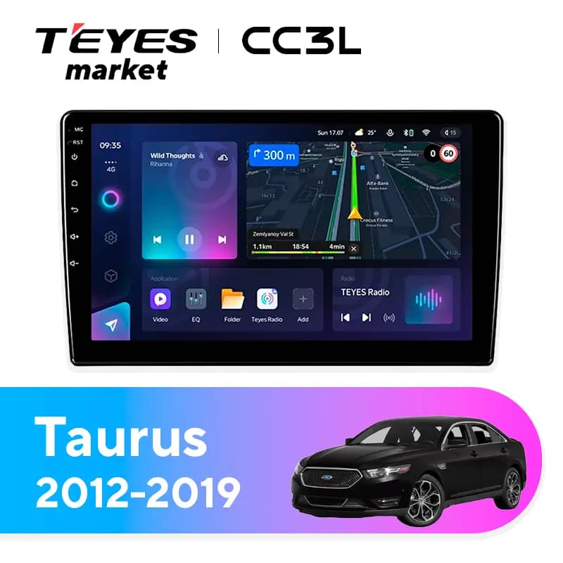 Головное устройство TEYES CC3L 4/64 9" для Ford Taurus 2012-2019