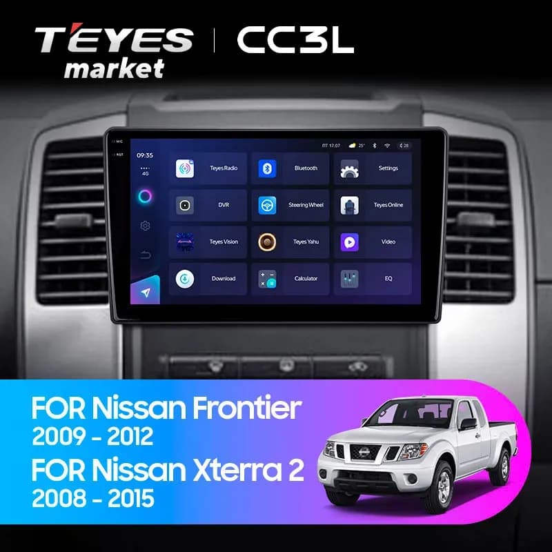 Головное устройство TEYES CC3L 4/64 9" для Nissan NP300 2008-2015