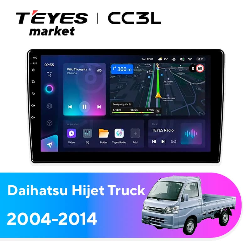 Головное устройство TEYES CC3L 4/64 9" для Suzuki Every 2005-2015