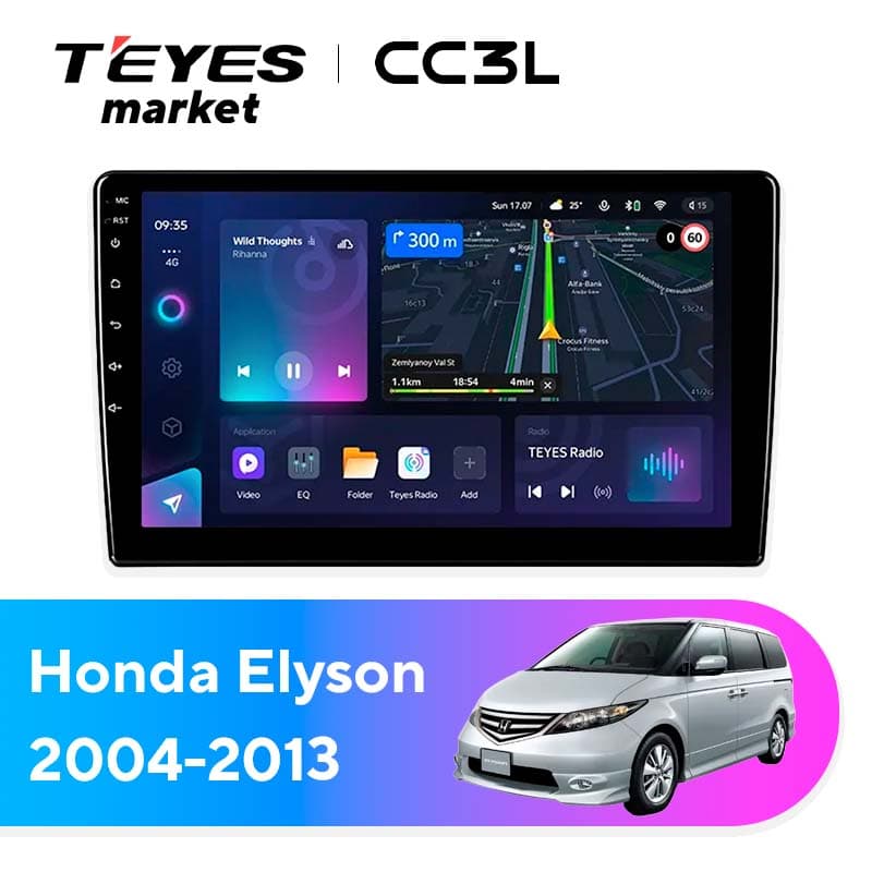Головное устройство TEYES CC3L 4/32 9" для Honda Elysion 2004-2013