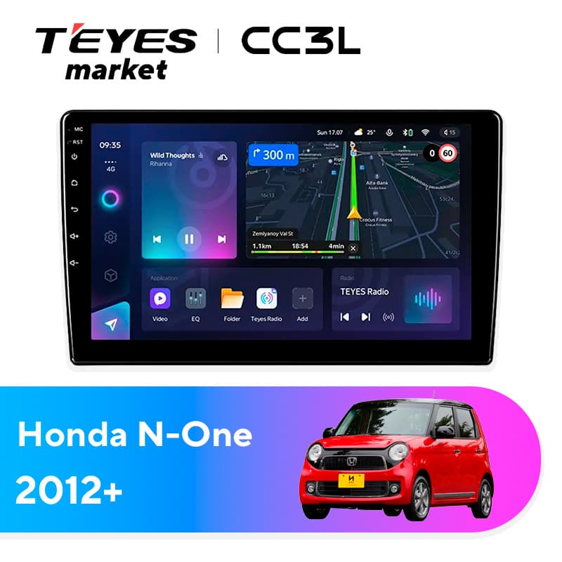 Головное устройство TEYES CC3L 4/32 9" для Honda N-One 2012-2023