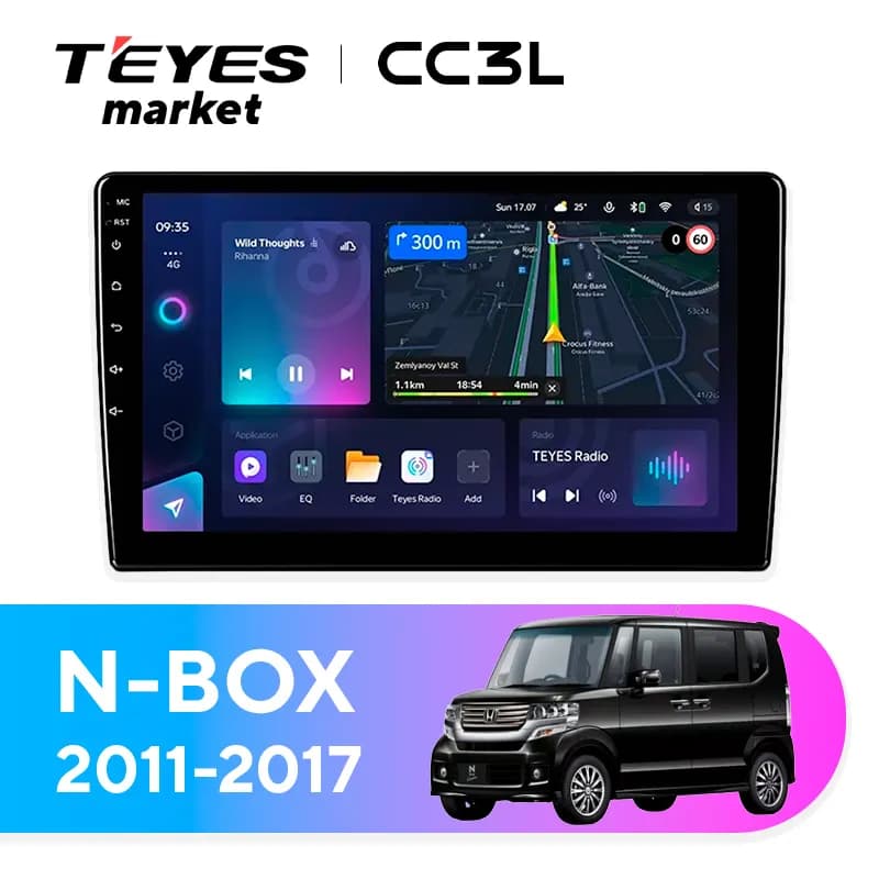 Головное устройство TEYES CC3L 4/32 9" для Honda N-BOX 2011-2017