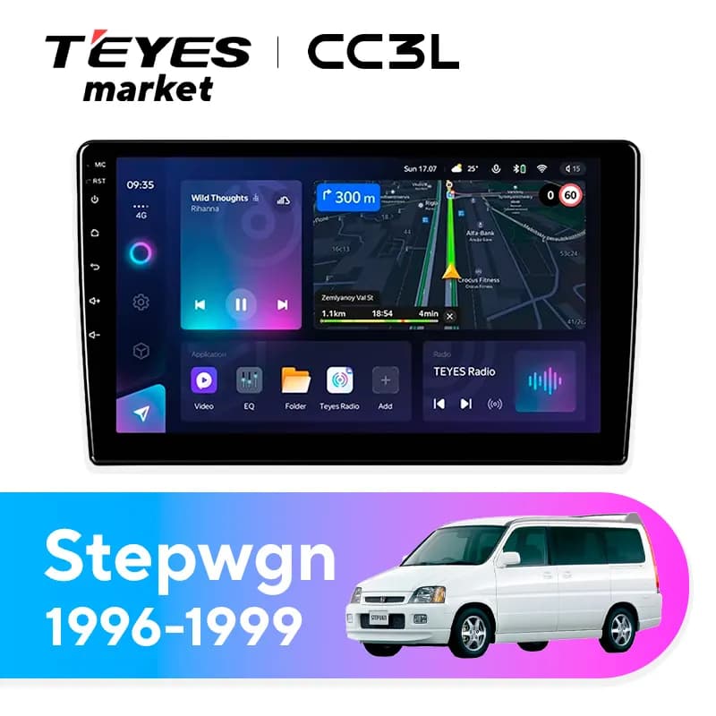 Головное устройство TEYES CC3L 4/32 9" для Honda Stepwgn 2001-2005