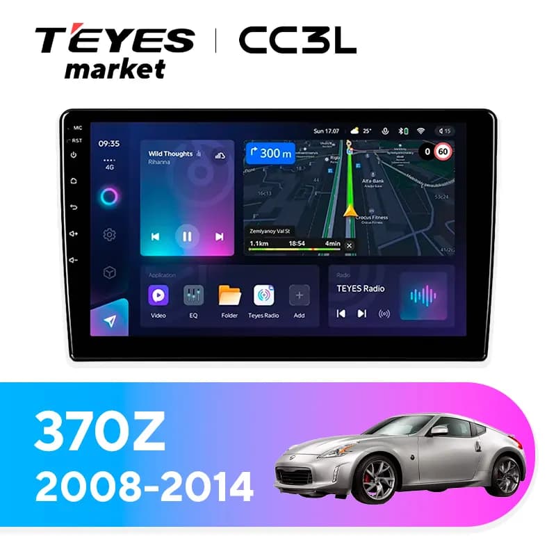 Головное устройство TEYES CC3L 4/32 9" для Nissan 370Z 2008-2014
