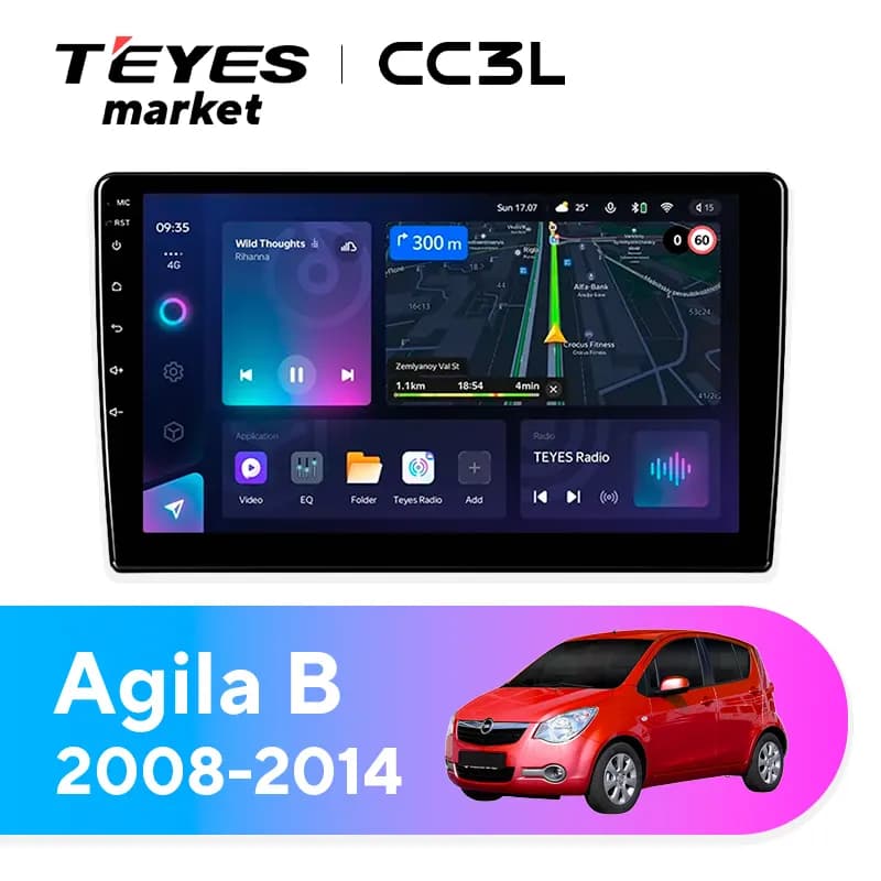 Головное устройство TEYES CC3L 4/32 9" для Suzuki Ritz 2009-2012